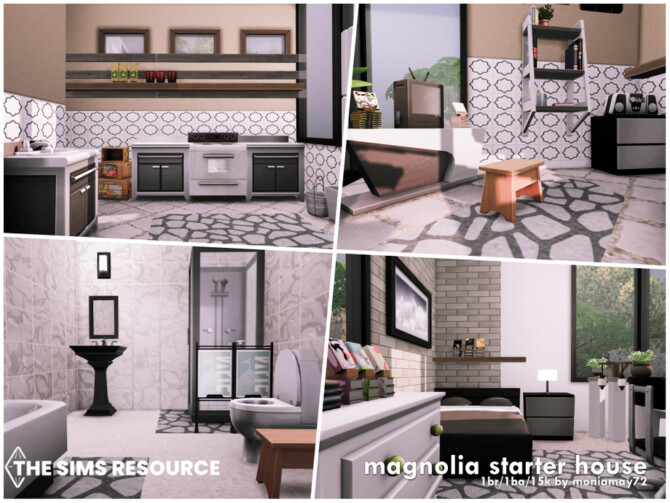 Sims 4 Magnolia Starter House by Moniamay72 at TSR