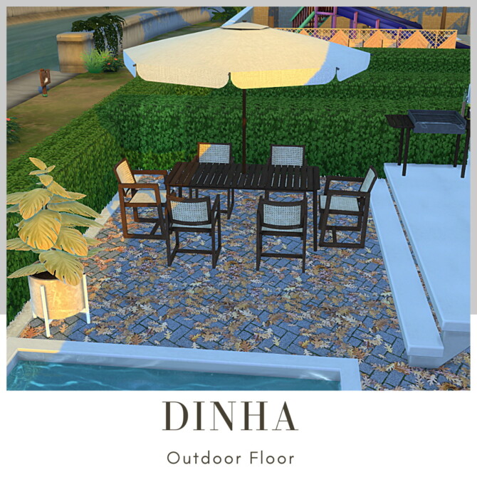 Sims 4 Outdoor Floor at Dinha Gamer