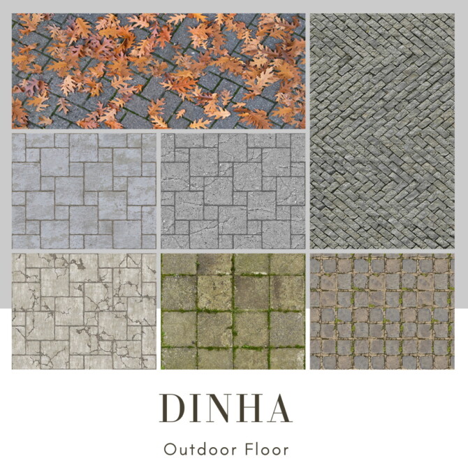 Sims 4 Outdoor Floor at Dinha Gamer