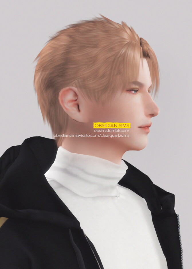 Sims 4 YELLOW FLASH HAIRSTYLE at Obsidian Sims