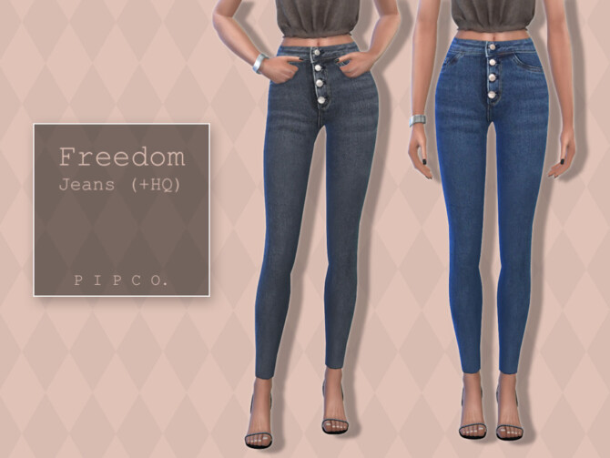 Sims 4 Freedom Jeans by Pipco at TSR