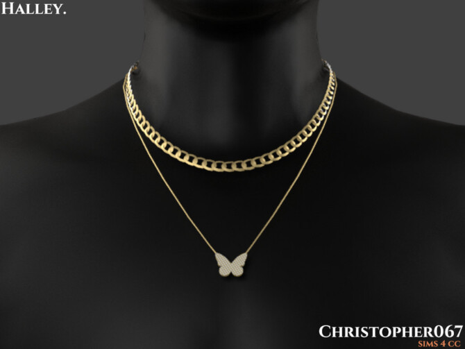 Sims 4 Halley Necklace Male by Christopher067 at TSR