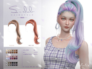 Ponytail hairstyle Julia by S-Club at TSR