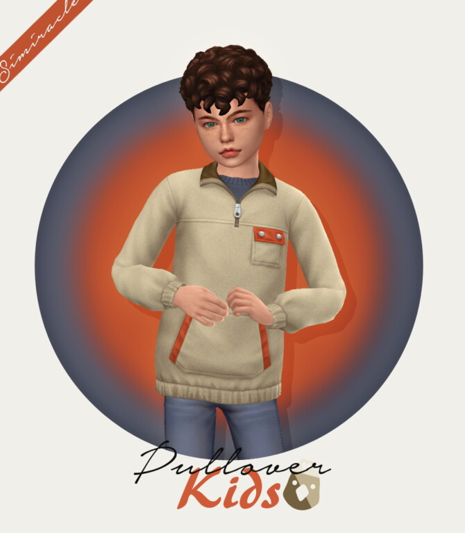 Sims 4 Pullover Kids Version at Simiracle