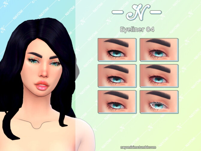 Sims 4 Eyeliner 04 at NayomiSims