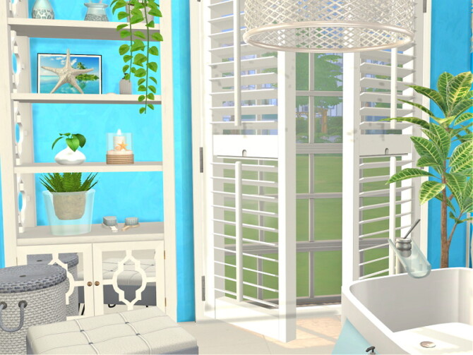 Sims 4 Blue Ocean Bathroom by Flubs79 at TSR