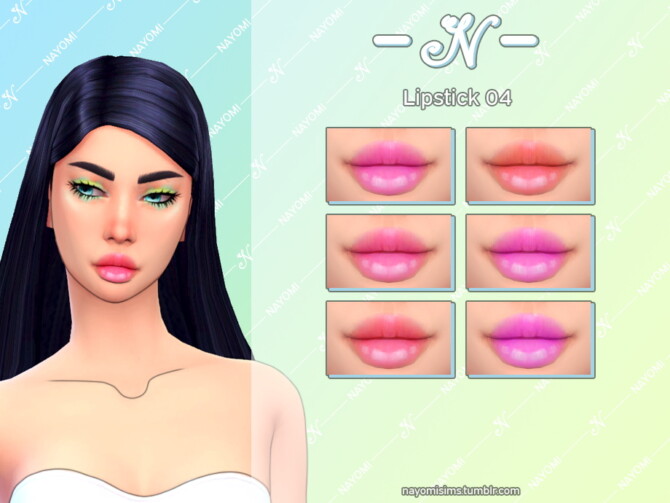 Sims 4 Lipstick 04 at NayomiSims