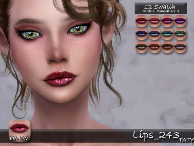 Sims 4 Lips 243 by tatygagg at TSR