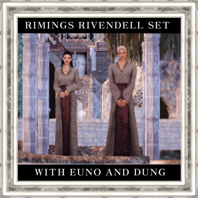 Sims 4 RIVENDELL COLLABORATION The Lord Of The Rings at RIMINGs