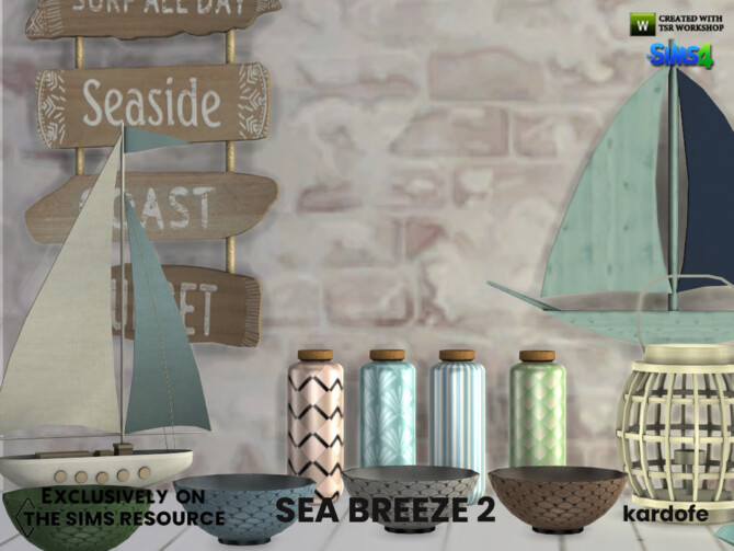 Sims 4 Sea breeze 2 set by kardofe at TSR