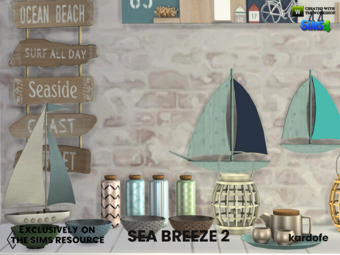 Sims 4 Sea breeze 2 set by kardofe at TSR