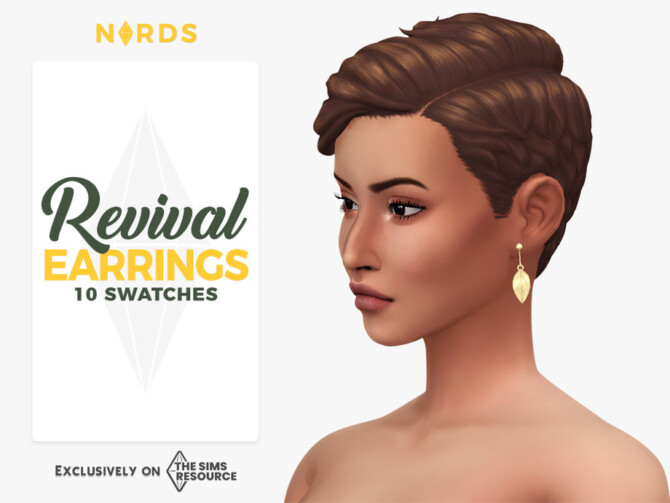 Sims 4 Revival Earrings by Nords at TSR