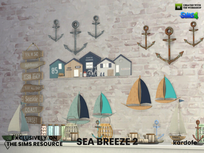 Sims 4 Sea breeze 2 set by kardofe at TSR