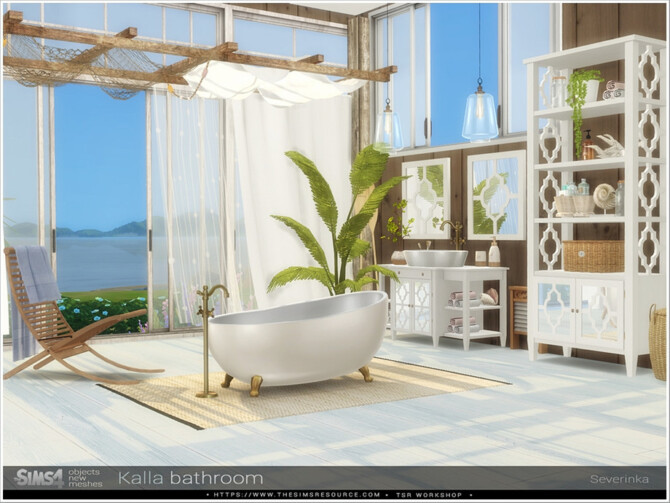 Sims 4 Kalla bathroom by Severinka at TSR