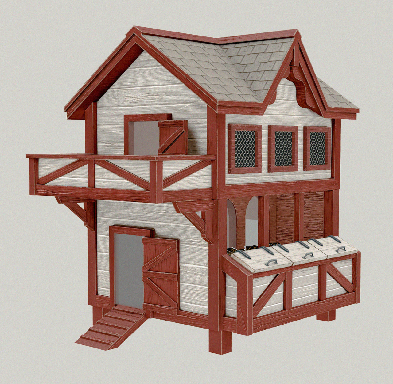 FUNCTIONAL RUSTIC CHICKEN COOP at AggressiveKitty » Sims 4 Updates
