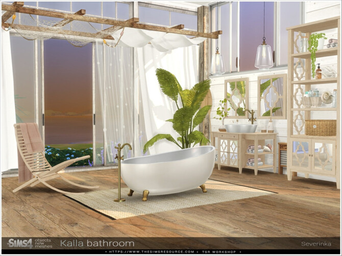 Sims 4 Kalla bathroom by Severinka at TSR