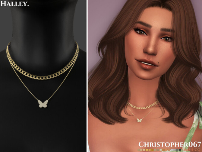 Sims 4 Halley Necklace by Christopher067 at TSR
