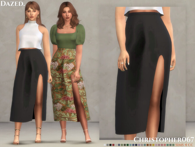 Sims 4 Dazed Skirt by Christopher067 at TSR