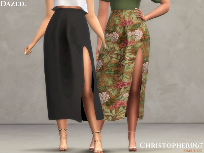 Sims 4 Dazed Skirt by Christopher067 at TSR