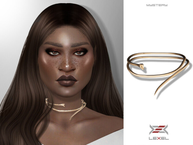 Sims 4 Mystery choker by LEXEL at TSR