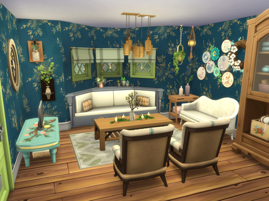 Small Flower Cottage by A.lenna at TSR » Sims 4 Updates