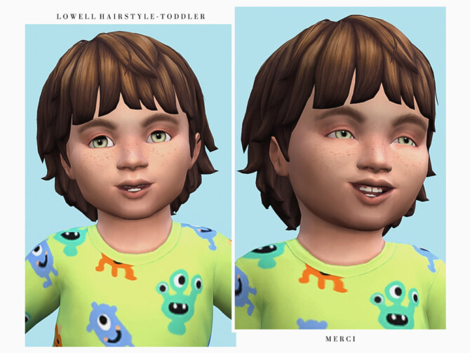 Sims 4 Lowell Hairstyle Toddler by Merci at TSR