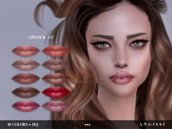 Sims 4 Lipstick A17 by ANGISSI at TSR