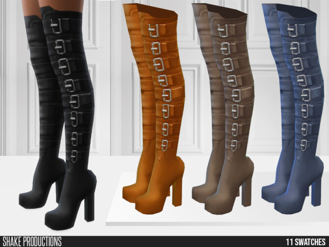 Sims 4 736 Boots by ShakeProductions at TSR