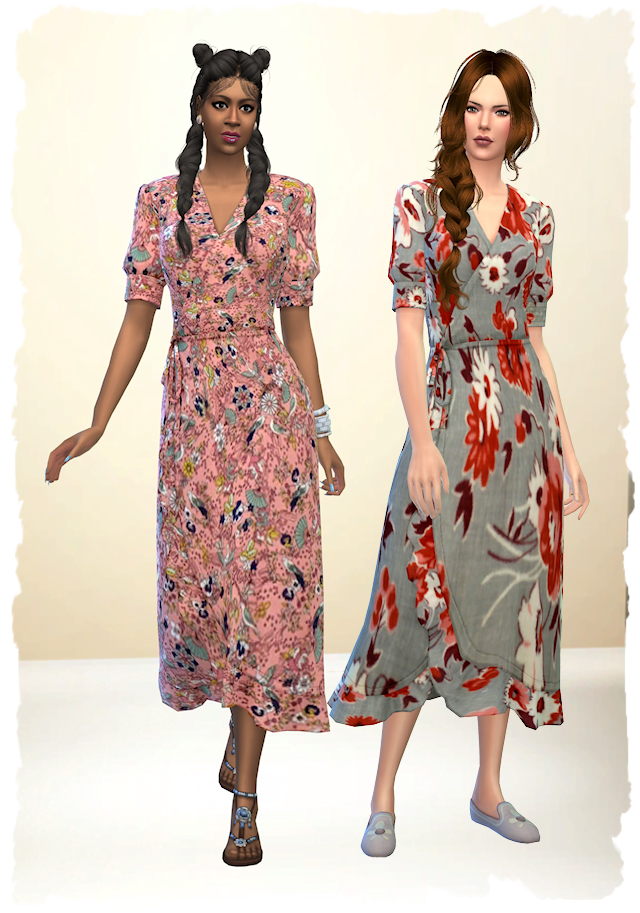 Sims 4 Country dress by Chalipo at All 4 Sims