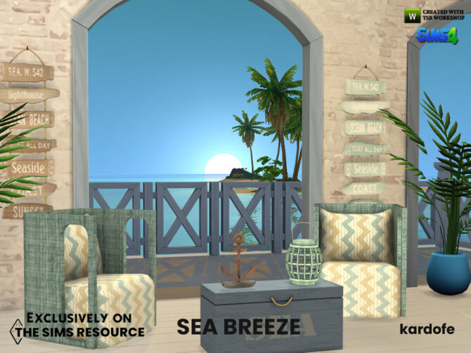 Sims 4 Sea breeze dining room by kardofe at TSR