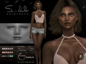 Natural skintone overlay for female sims by S-Club at TSR