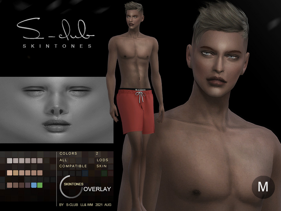 Natural Skintone Overlay For Male Sims By S Club At Tsr Sims 4 Updates