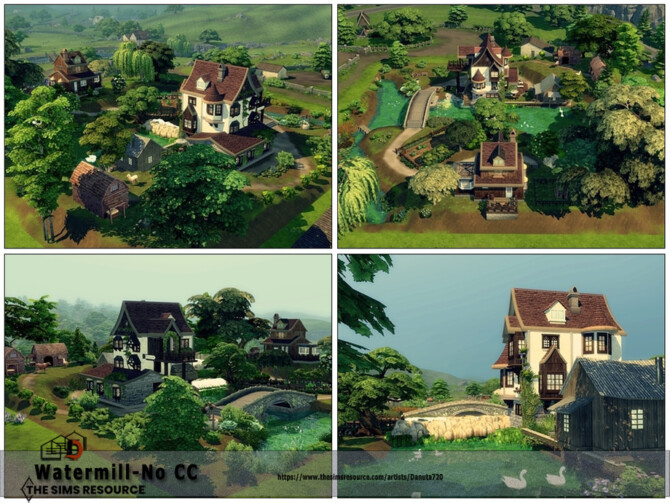 Sims 4 Watermill by Danuta720 at TSR