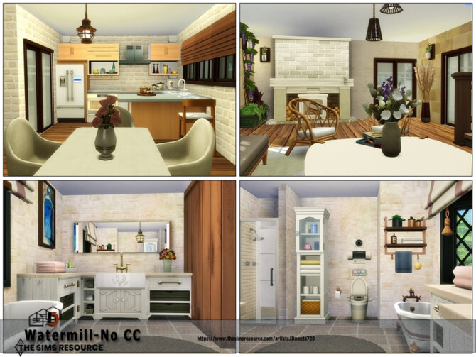 Sims 4 Watermill by Danuta720 at TSR