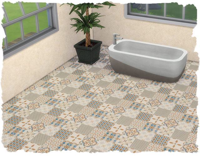 Sims 4 8x tile floors by Chalipo at All 4 Sims