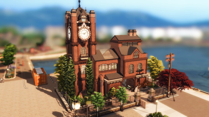 Sims 4 Old Train Station Loft by plumbobkingdom at MTS