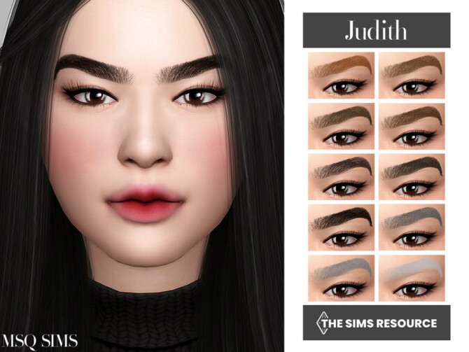 Sims 4 Judith Eyebrows by MSQSIMS at TSR