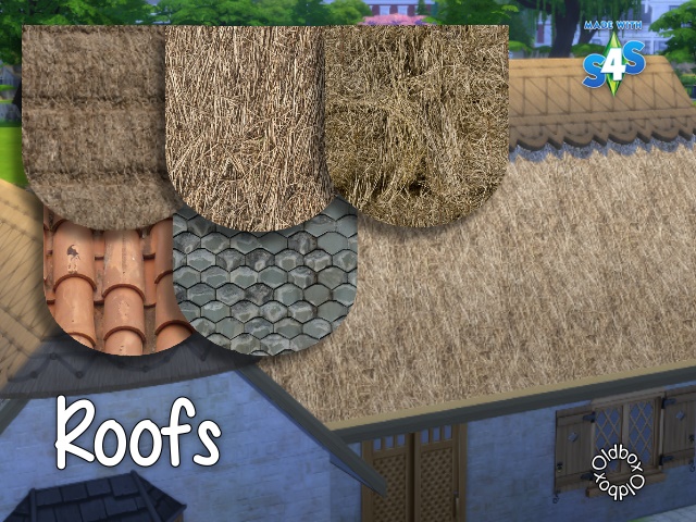 Sims 4 Roofs by Oldbox at All 4 Sims