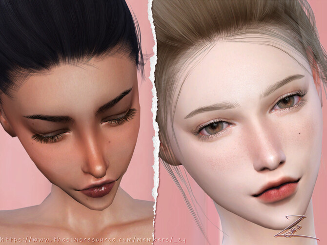 Sims 4 3D Eyelashes by zy at TSR