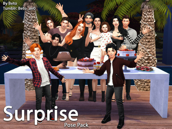 Sims 4 Surprise Pose pack by Beto ae0 at TSR