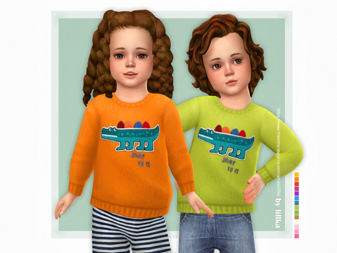 Sims 4 Crocodile Sweater by lillka at TSR