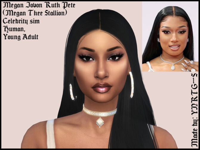 Sims 4 Megan Thee Stallion by YNRTG S at TSR