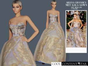 Ariana Grande’s Met Gala Gown by sims2fanbg at TSR