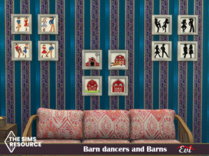 Barn Dancers and Barns by evi at TSR