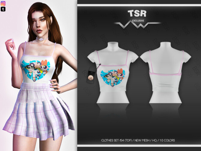 Sims 4 CLOTHES SET 154 (TOP) BD537 by busra tr at TSR