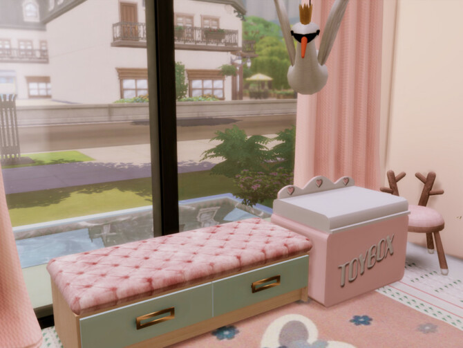 Sims 4 Pastella toddler room by GenkaiHaretsu at TSR