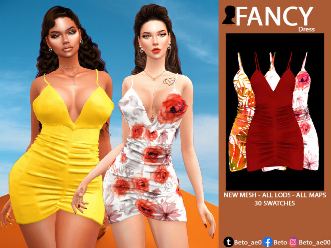 Sims 4 Fancy Dress by Beto ae0 at TSR