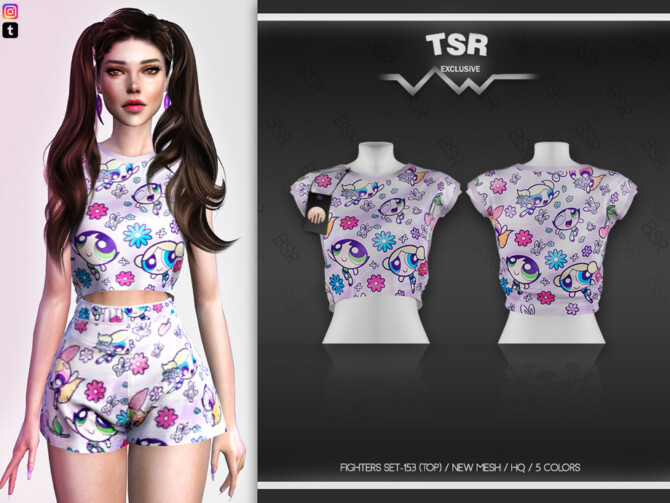 Sims 4 FIGHTERS SET 153 (TOP) BD535 by busra tr at TSR