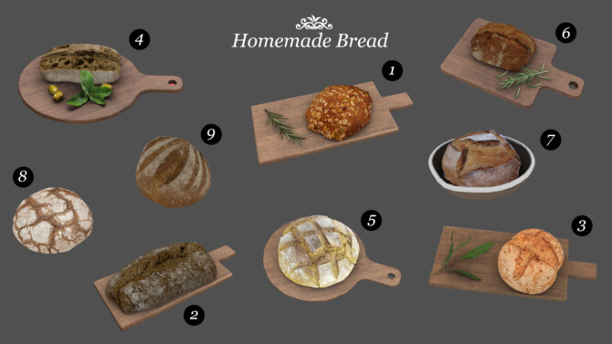 Sims 4 Liam set + homemade bread at Leo Sims