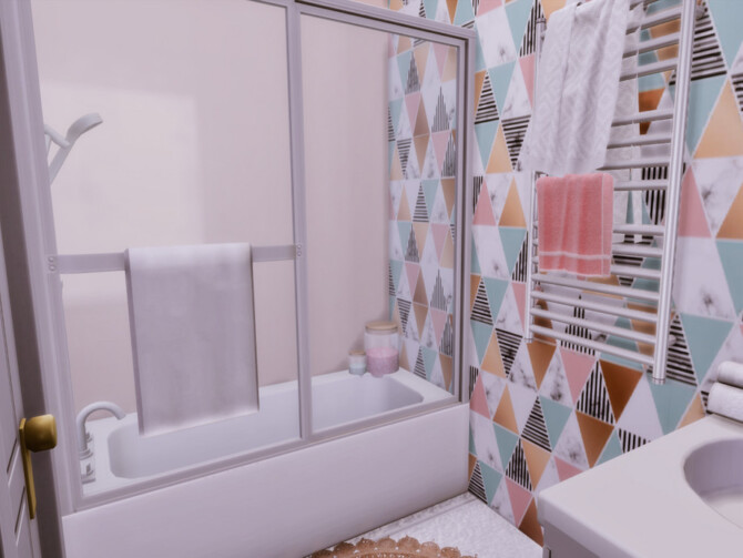 Sims 4 Pastella Small Bathroom by GenkaiHaretsu at TSR